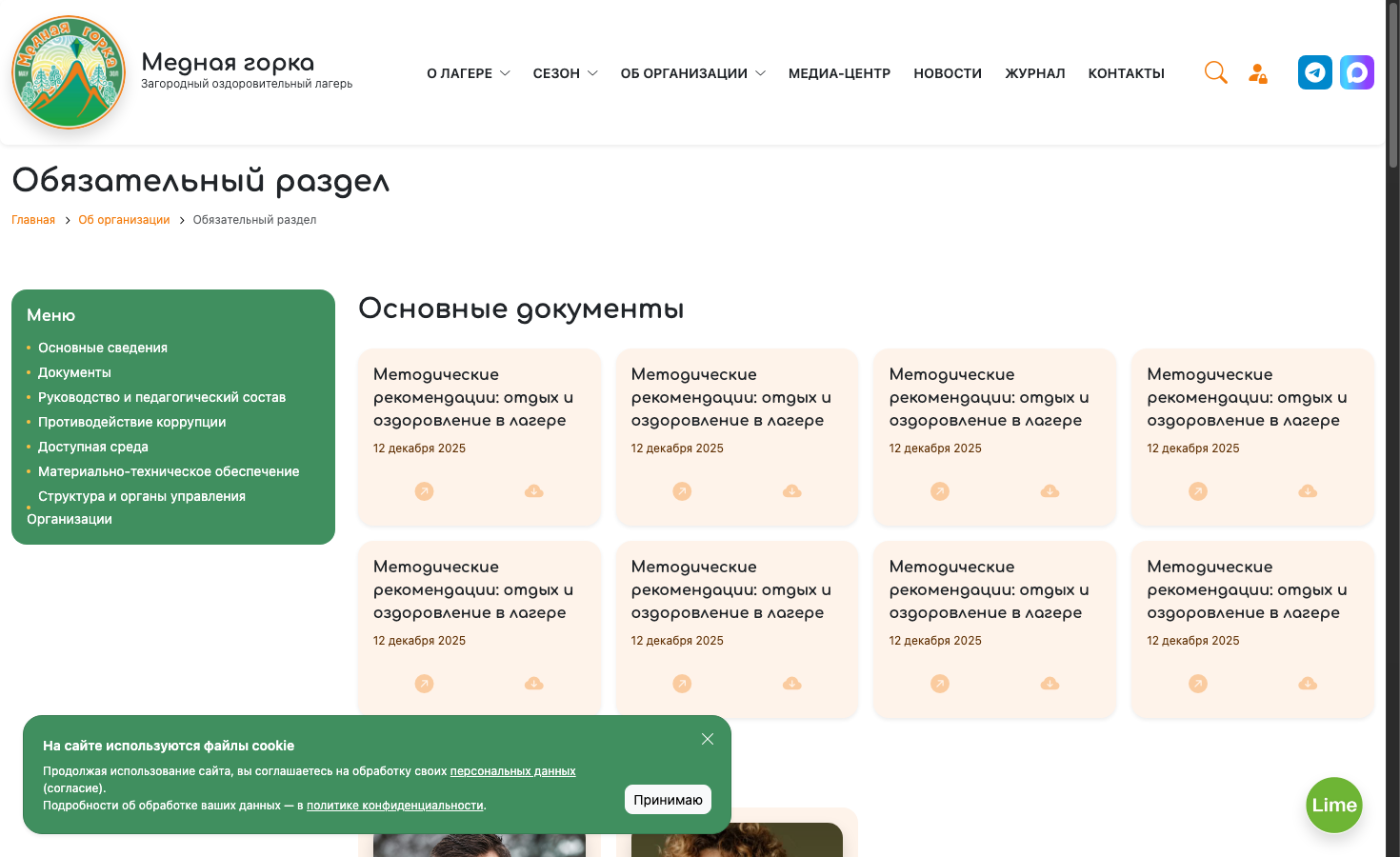 Обязательный раздел
